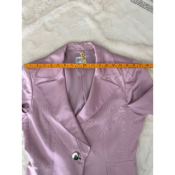 Vintage Armani‎ Collezioni Soft Pink Blazer Jacket Size 12 Viscose Made in Italy - Picture 10 of 15